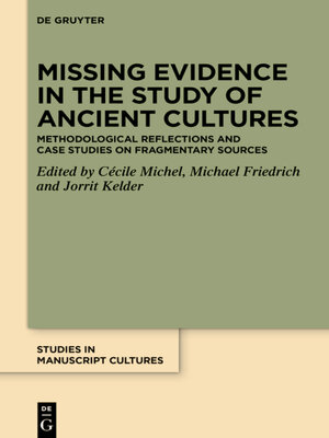 cover image of Missing Evidence in the Study of Ancient Cultures
